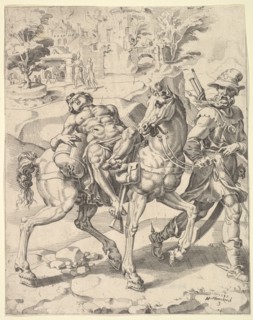 The Parable of the Good Samaritan, 1549. Creator: Dirck Volkertsen Coornhert.