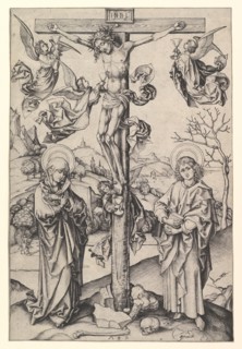 Crucifixion with Four Angels, ca. 1435-1491. Creator: Martin Schongauer.