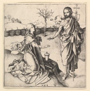 Noli me Tangere, ca. 1435-1491. Creator: Martin Schongauer.