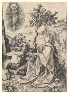 Saint John on Patmos, ca. 1435-1491. Creator: Martin Schongauer.