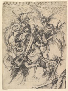 Saint Anthony Tormented by Demons, ca. 1470-75. Creator: Martin Schongauer.