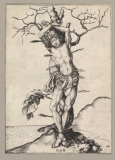 Saint Sebastian, ca. 1435-1491. Creator: Martin Schongauer.