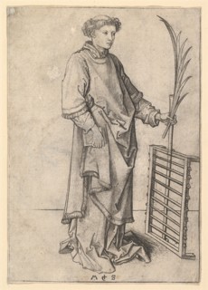 St. Lawrence, ca. 1435-1491. Creator: Martin Schongauer.