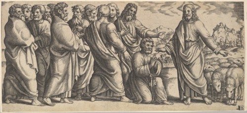 The Delivery of the Keys to Peter. Creator: Master of the Die.