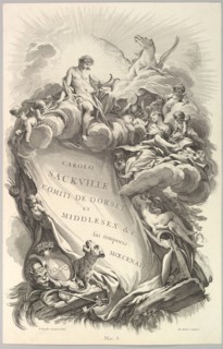 Frontispice pour le "Tombeau de Charles Sackville, comte de Dorset"