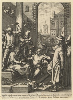The Crowning with Thorns, from The Passion of Christ, mid 17th century. Creator: Nicolas Cochin.