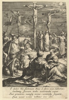 Christ on the Cross, from The Passion of Christ, mid 17th century. Creator: Nicolas Cochin.