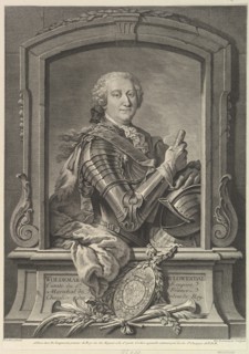 Portrait of Maréchal de Lowendal, 18th century. Creator: Nicolas de Larmessin.