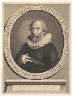 Portrait of Abraham Bloemaert, 17th century. Creator: Nicolas Visscher.