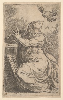 The Annunciation, early 16th century. Creator: Parmigianino.
