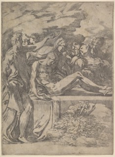 Entombment, ca. 1527-30. Creator: Parmigianino.