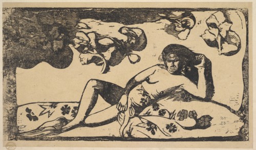 The Queen of Beauty - Langorous, 1898. Creator: Paul Gauguin.