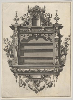 Wall-mounted Shelf Unit from 'Verscheyden Schrynwerck