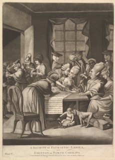 A Society of Patriotic Ladies at Edenton in North Carolina, March 25, 1775. Creator: Attributed to Philip Dawe