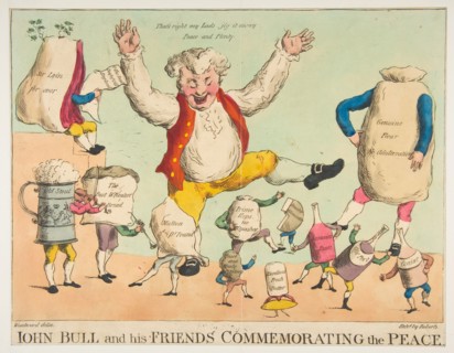 John Bull and His Friends Commemorating the Peace, ca. 1801. Creator: Piercy Roberts.
