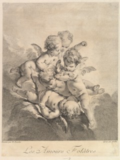 Children playing, 1750. Creator: Pierre Alexandre Aveline.