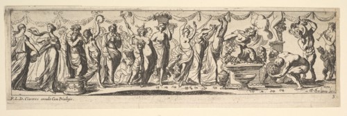 Bacchanal, 1615-42. Creator: Pierre Brebiette.
