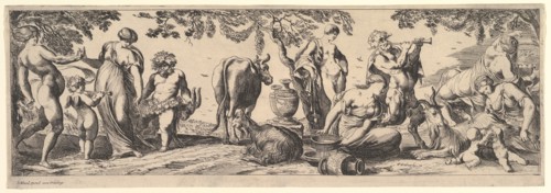 Bacchanal, 1615-42. Creator: Pierre Brebiette.