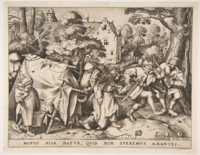 The Dirty Bride or the Marriage of Mopsus and Nisa, 1570. Creator: Pieter van der Heyden.