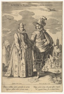 Nobilium in Belgio Utriusque Sexus Ornatus, from Fashions of Different Nations.n.d. Creator: Pieter de Jode I.