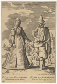 Habitus Lusitanorum Peculiaris, from Fashions of Different Nations.n.d. Creator: Pieter de Jode I.
