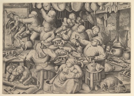 The Fat Kitchen, 1563. Creator: Pieter van der Heyden.