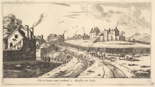 Entrance to the Suburb of Saint Marceau near Paris, 17th century. Creator: Reinier Zeeman.