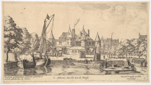 S. Anthonis Marckt met de Waegh, 17th century. Creator: Reinier Zeeman.
