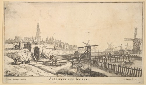 The Zaagmolen Gate, 17th century. Creator: Reinier Zeeman.