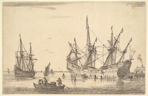 Men Caulking the Hull of a Ship, 17th century. Creator: Reinier Zeeman.