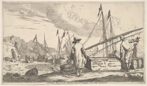 Title page, "Quelque navieres deisseigner & graver par Remy Zeeman", 1652. Creator: Reinier Zeeman.