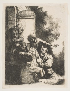 Joseph's Coat Brought to Jacob, ca. 1633. Creator: Rembrandt Harmensz van Rijn.