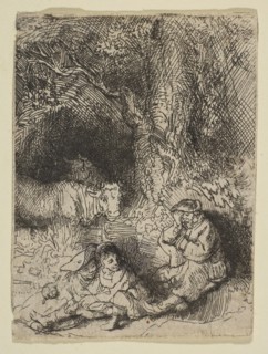 The Sleeping Herdsman, ca. 1644. Creator: Rembrandt Harmensz van Rijn.