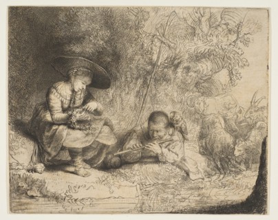The Flute Player, 1642. Creator: Rembrandt Harmensz van Rijn.
