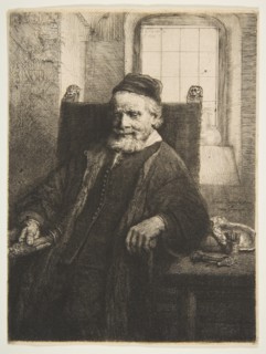 Jan Lutma, goldsmith, 1656. Creator: Rembrandt Harmensz van Rijn.