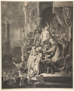 Christ Before Pilate: the large plate, 1636. Creator: Rembrandt Harmensz van Rijn.