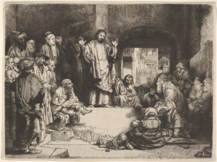 Christ Preaching, called La Petite Tombe, ca. 1657. Creator: Rembrandt Harmensz van Rijn.
