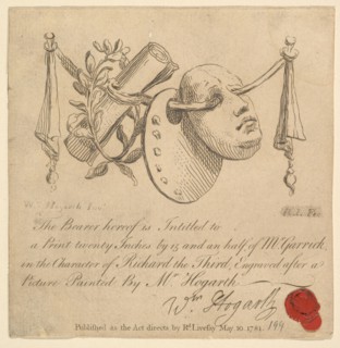 Mask and Palette, 1781. Creator: Richard Livesay.