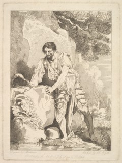 Retiring Wounded from Battle, July 19, 1779. Creator: Robert Blyth.