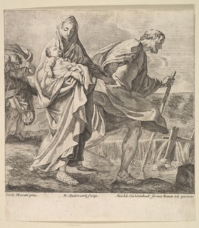 Flight into Egypt. Creator: Robert van Audenaerde.