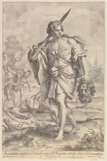 David with the Head of Goliath, 1680-1743. Creator: Robert van Audenaerde.