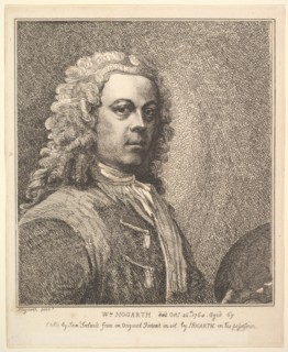 William Hogarth, Self-portrait, 1785. Creator: Samuel Ireland.