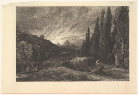 The Early Ploughman, 1861. Creator: Samuel Palmer.