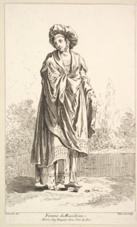 Femme de Macédoine, from Recueil de diverses fig.res étrangeres Inventées par F. B..., 18th century. Creator: Simon François Ravenet.