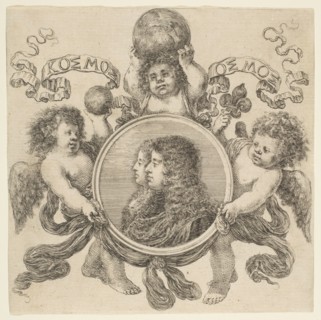 Portrait of Cosimo de' Medici and Marguerite Louise d'Orleans, His Wife, 1661. Creator: Stefano della Bella.