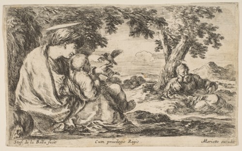 Rest on the Flight into Egypt, ca. 1641. Creator: Stefano della Bella.