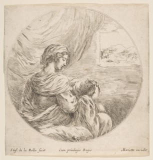 Virgin Nursing the Christ Child, ca. 1641. Creator: Stefano della Bella.