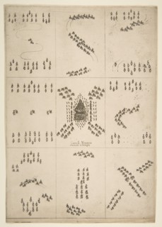 Various figures of horse ballet, 1652. Creator: Stefano della Bella.