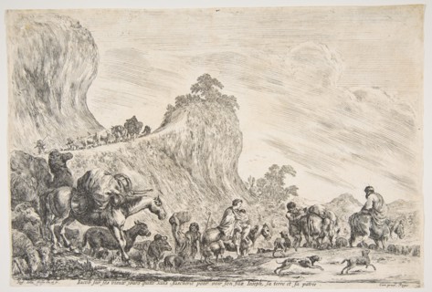 The Journey of Jacob in Egypt, ca. 1647. Creator: Stefano della Bella.