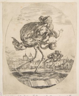 Death carrying an infant, from 'The five deaths'